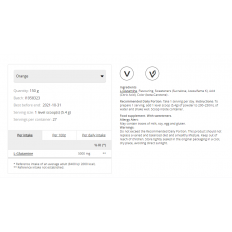 L-Glutamine Овкусен Прах 150 гр L-Glutamine Овкусен Прах 150 гр