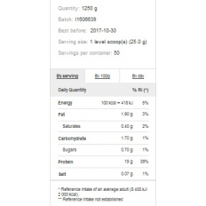 100% Real Whey Protein 1000/2000 гр 100% Real Whey Protein 1000/2000 гр