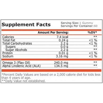 PRN-352372 - Kids Omega 3 60 Gums в категория Мозъчна функция. Kids Omega 3