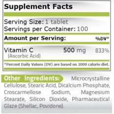 Vitamin C-500 100 таблетки Vitamin C-500 100 таблетки