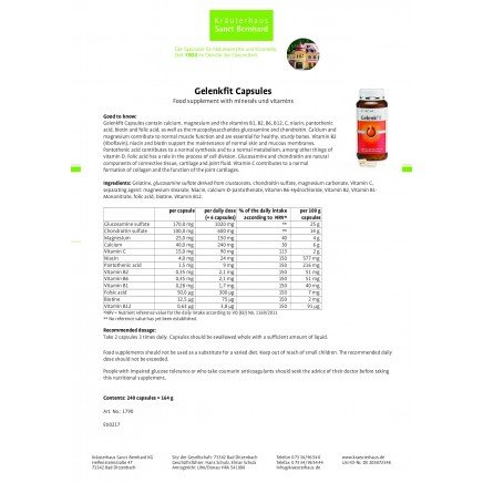 STB-203865 - Gelenkfit 240 Capsules в категория Храносмилане. Gelenkfit
