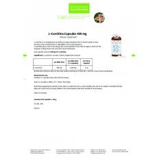 L-Carnitine 400 мг 200 капсули L-Carnitine 400 мг 200 капсули