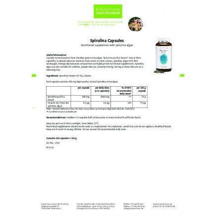 Мнения и ползи от Хавайска Спирулина 300 мг 360 капсули четете в Zdrave365.com STB-202042 - Spirulina 360 Capsules в категория Зелени храни. Хавайска