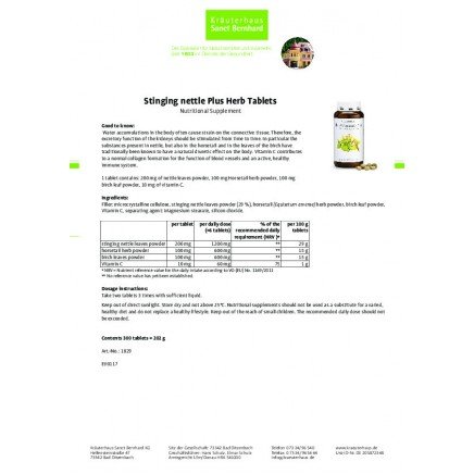STB-205333 - Stinging Nettle Plus 300 tablets в категория Сърдечно здраве.