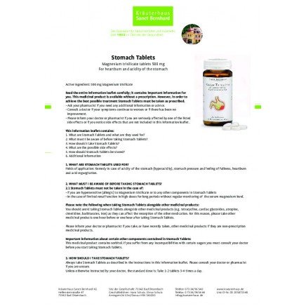 STB-205678 - Stomach Tablets 100 tablets в категория . Stomach Tablets (Таблетки