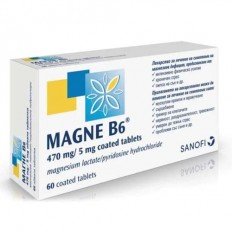 Magne B6 470 мг/5 мг 60 таблетки Magne B6 470 мг/5 мг 60 таблетки