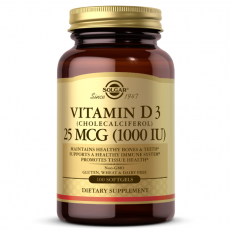 Vitamin D3 25 mcg (1000 IU) 100 гел-капсули Vitamin D3 25 mcg (1000 IU) 100 гел-капсули