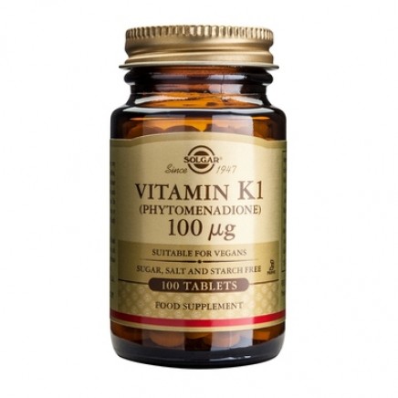 SOL-03600 - Vitamin K1 100μg tabs в категория Витамини. Витамин Κ1