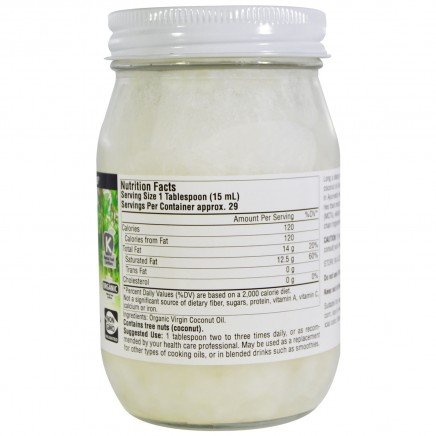 SNS-01908 - 100% Organic Virgin Coconut Oil 443 ml в категория . 100% Organic Virgin