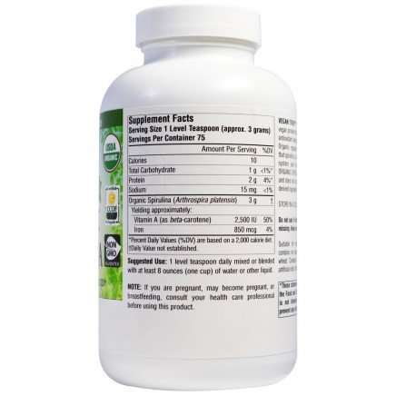 SNS-02577 - Vegan True Organic Spirulina 226.7 gr в категория Храносмилане.