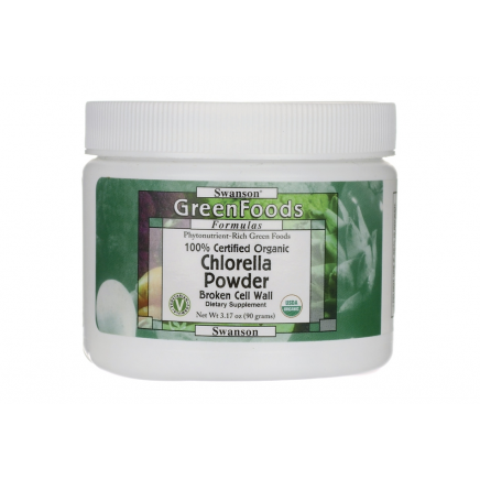 - 100% Certified Organic Chlorella Powder 90 g в категория . 100% Certified Organic