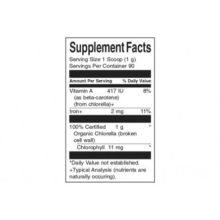 - 100% Certified Organic Chlorella Powder 90 g в категория . 100% Certified Organic