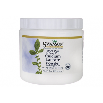 - 100% Pure & Dairy Free Calcium Lactate Powder 255 g в категория . 100% Pure Dairy Free