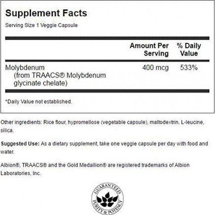SWS-02838 - Albion Chelated Molybdenum 400 mcg 60 Veggie Capsules в категория