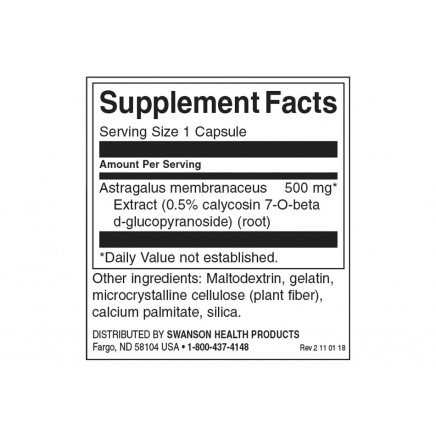 SWS-14005 - Astragalus (Standardized) 500 mg 120 Capsules в категория