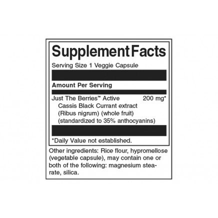 - Black Currant Extract (Cassis) 200 mg 30 Veggie Capsules в категория . Black Currant