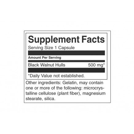 SWS-11362 - Black Walnut Hulls 500 mg 60 Capsules в категория Храносмилане.