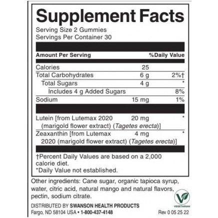 - Blue Light Protection with Lutein & Zeaxanthin 60 Gummies в категория Зрение и