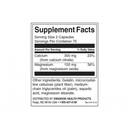 SWS-01180 - Calcium Citrate Plus Magnesium 150 Capsules в категория Минерали.