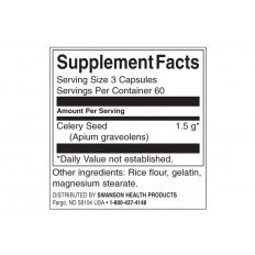 Celery Seed Maximum Strength 500 мг 180 капсули Celery Seed Maximum Strength 500 мг 180 капсули