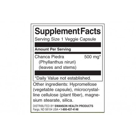 SW1229, SWS-11229 - Chanca Piedra 500 mg 60 Veggie Capsules в категория