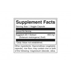 Eggplant Extract 20:1 450 мг 30 веге капсули Eggplant Extract 20:1 450 мг 30 веге капсули
