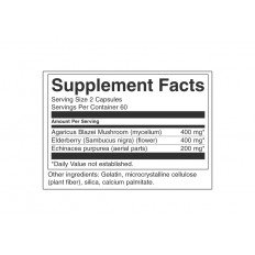Elderberry/Agaricus/Echinacea 120 капсули Elderberry/Agaricus/Echinacea 120 капсули