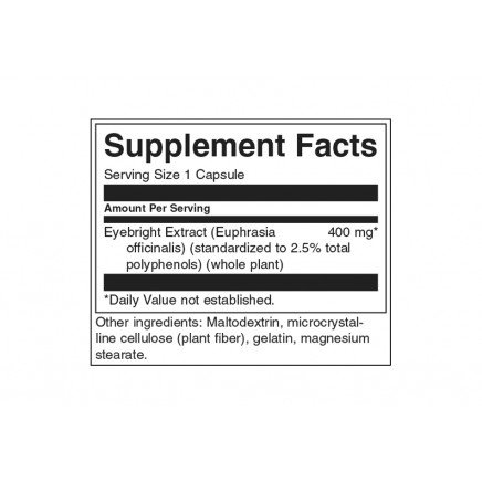 SWH186 - Eyebright Extract 400 mg 60 Capsules в категория Растителни