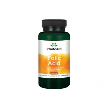 SWS-01035 - Folic Acid 800 mcg 250 Capsules в категория Витамини. Folic Acid 800