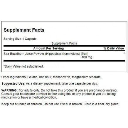 SW1271, SWS-11271 - Full Spectrum Sea Buckthorn 400 mg 60 Capsules в категория