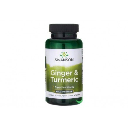 SWS-11286 - Ginger & Turmeric Full Spectrum 60 Capsules в категория Здрав Нос.