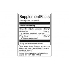 Grape Seed, Green Tea & Pine Bark Complex 60 капсули Grape Seed, Green Tea & Pine Bark Complex 60 капсули