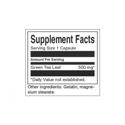 SWS-11247 - Green Tea 500 mg 30 Capsules в категория Възпаления. Green Tea 500