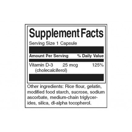 SWS-11241 - High-Performance Vitamin D-3 1000 IU 30 Capsules в категория
