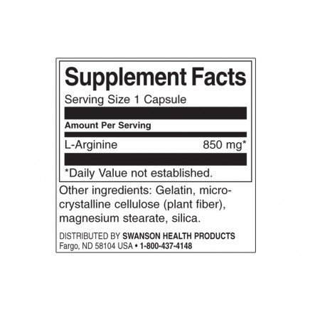 SW1713 - L-Arginine - Maximum Strength 850 mg 90 Capsules в категория