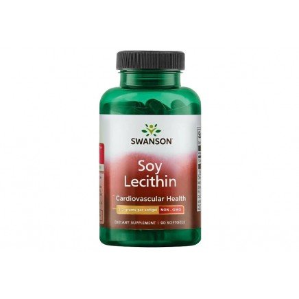 SWS-11409 - Lecithin Non-GMO 1200 mg 90 Softgels в категория Мозъчна