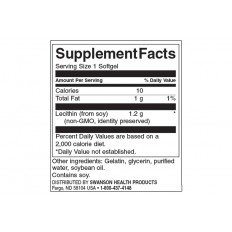 Lecithin Non-GMO 1200 мг 90 гел-капсули Lecithin Non-GMO 1200 мг 90 гел-капсули