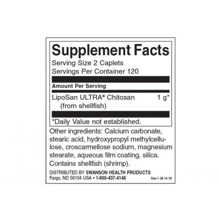 SWD043 - LipoSan ULTRA Chitosan 500 mg 240 Capsules в категория . LipoSan ULTRA Chitosan