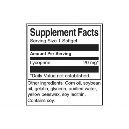 SW950, SWS-01950 - Lycopene 20 mg 60 Softgels в категория Простата.