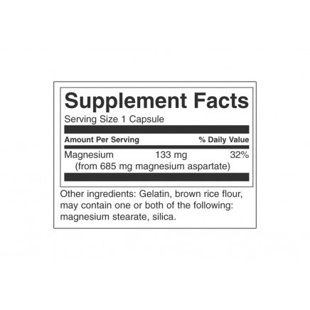 SW1420 - Magnesium Aspartate 685 mg 90 Capsules в категория Минерали. Magnesium