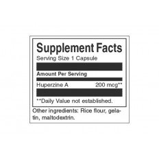 Maximum-Strength Huperzine A 200 мкг 30 капсули Maximum-Strength Huperzine A 200 мкг 30 капсули