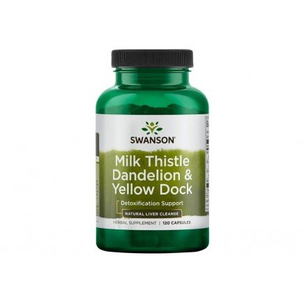 SW1707 - Milk Thistle, Dandelion & Yellow Dock 120 Capsules в категория Черен