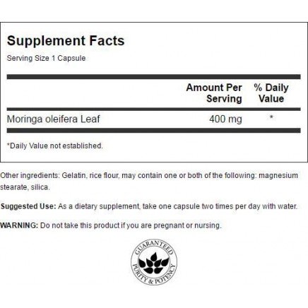 SWS-11390 - Moringa Oleifera Full Spectrum 400 mg 60 Capsules в категория