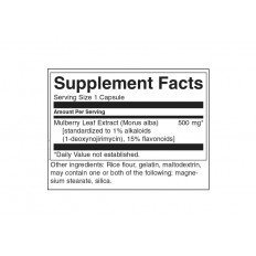 Mulberry Leaf Extract 500 мг 60 капсули Mulberry Leaf Extract 500 мг 60 капсули