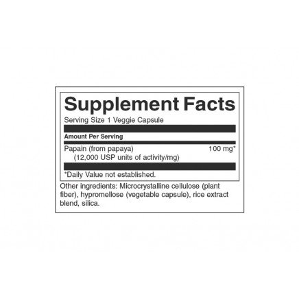 SWS-11427 - Papain Papaya Enzyme 100 mg 90 Veggie Capsules в категория