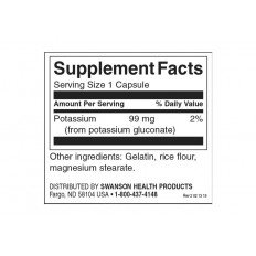 Potassium (Gluconate) 99 мг 250 капсули Potassium (Gluconate) 99 мг 250 капсули