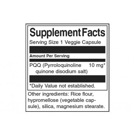 SWS-02870 - PQQ Pyrroloquinoline Quinone 10 mg 30 Veggie Capsules в категория