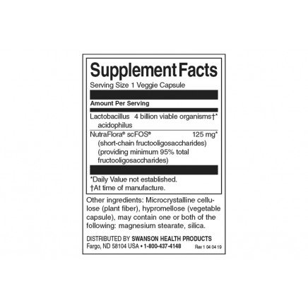 - ProLacto Acidophilus 4 Billion CFU 60 Veggie Drcaps в категория