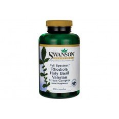 Rhodiola Holy Basil Valerian Stress Complex 180 капсули