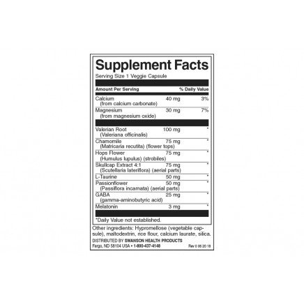 SWS-07104 - Sleep Essentials 60 Veggie Capsules в категория Стрес. Sleep Essentials